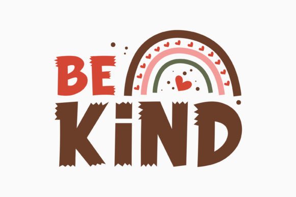Be Kind Retro Boho SVG: Graphics for Crafts Branding