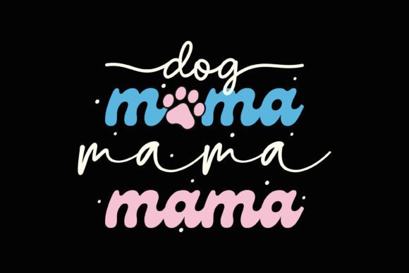 Dog Mama Retro SVG: Graphics & Crafts Branding