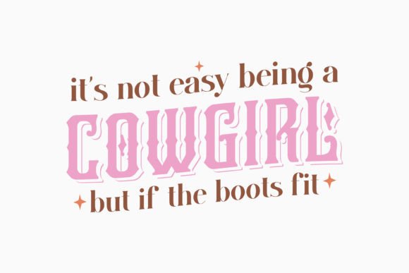 It's Not Easy Be Retro Western Quote SVG for Crafts