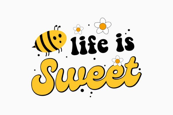 Life is Sweet Retro Bee Quotes SVG Review