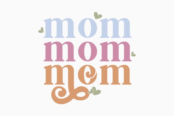 Mom Retro Mothers Day SVG for Graphics and Crafts