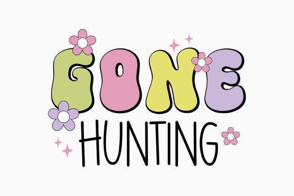 Retro Easter SVG Gone Hunting: Graphics for Crafts