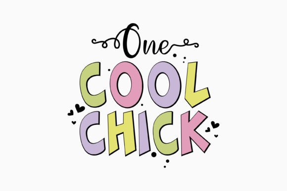 Retro Easter SVG One Cool Chick: Graphics for Crafts