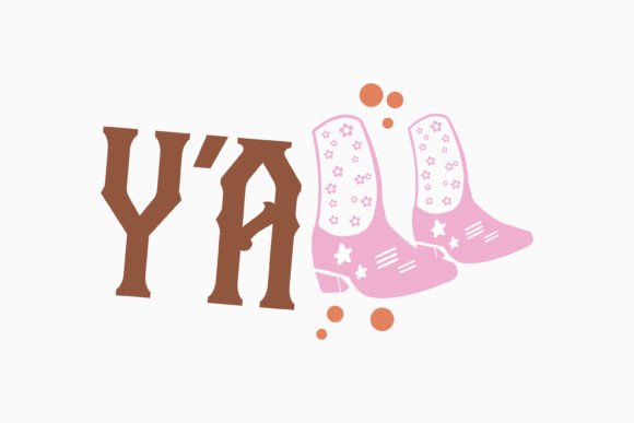 Y'all Western Retro Quote SVG for Crafts & Graphics